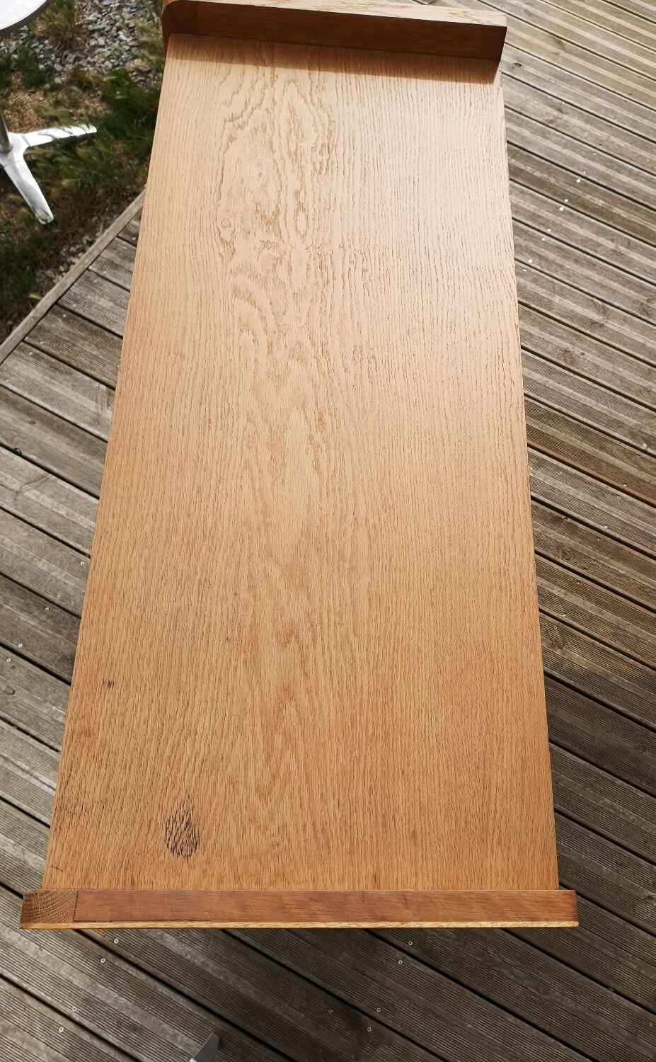 Secretary oak and rattan