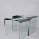 Set of 2 side tables by Gallotti & Radice