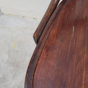 Office chair signed Baumann bistro style curved wood - 1930s