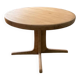 Round oak dining table
