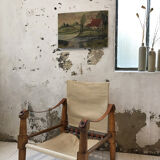 Paint oil on wood "swans"