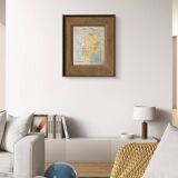 Printed in 1900, map of economic France.