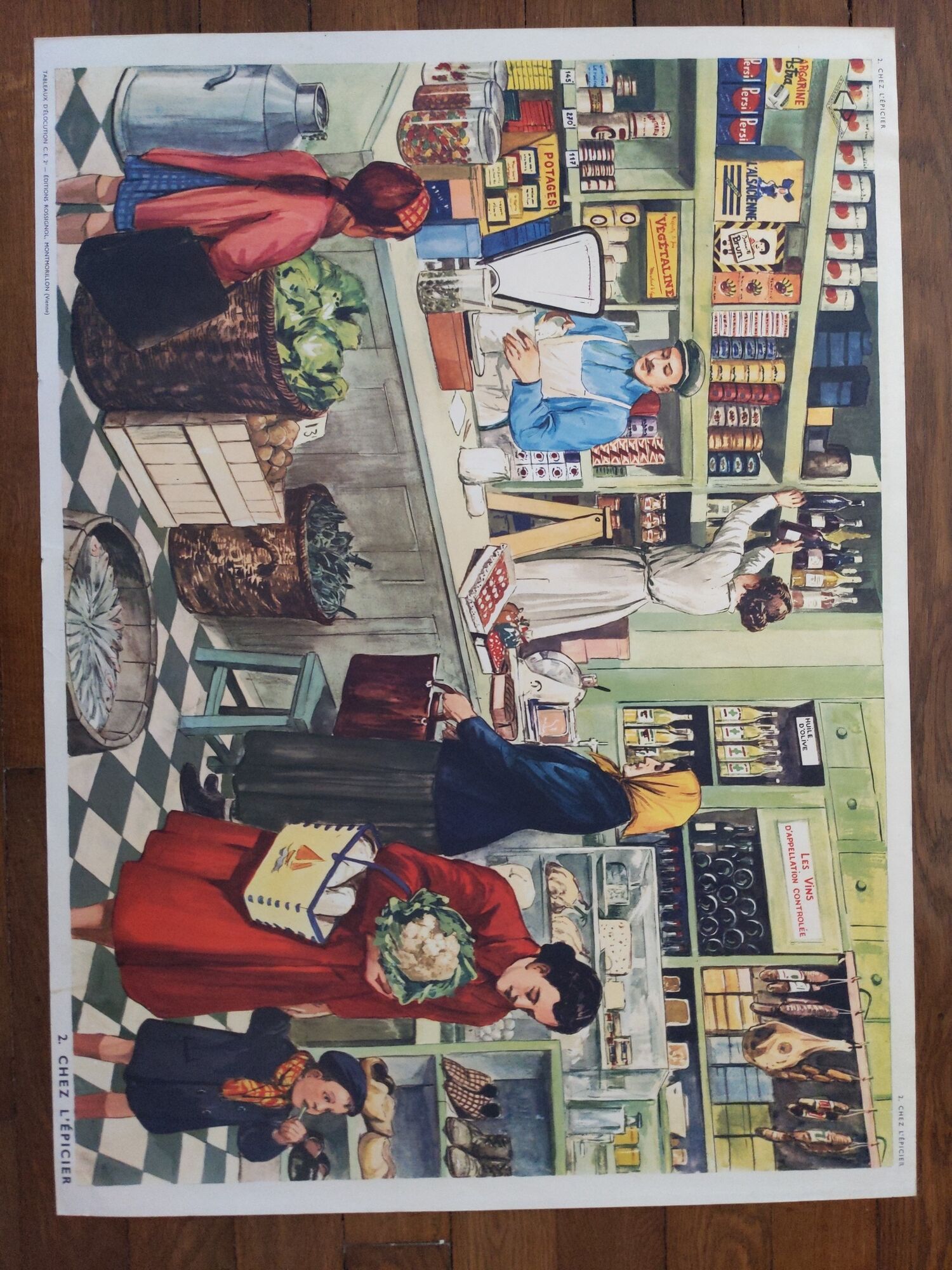 Vintage school poster nightingale 60s