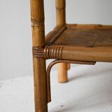 Vintage bamboo bookcase