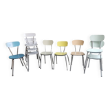 Set of 9 vintage formica chairs
