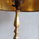 Lampe vintage marbre noir et laiton 1960