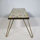 Mid Century Mosaic Plant Stand with orgin Hairpin Legs, 1950s