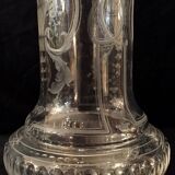 Crystal and silver vase, 19th century