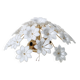 Audrey Hepburn, Delicious Murano Glass Ceiling Light White Wall Light Flowe