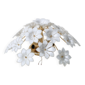 Audrey Hepburn, Delicious Murano Glass Ceiling Light White Wall Light Flowe