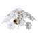 Audrey Hepburn, Delicious Murano Glass Ceiling Light White Wall Light Flowe