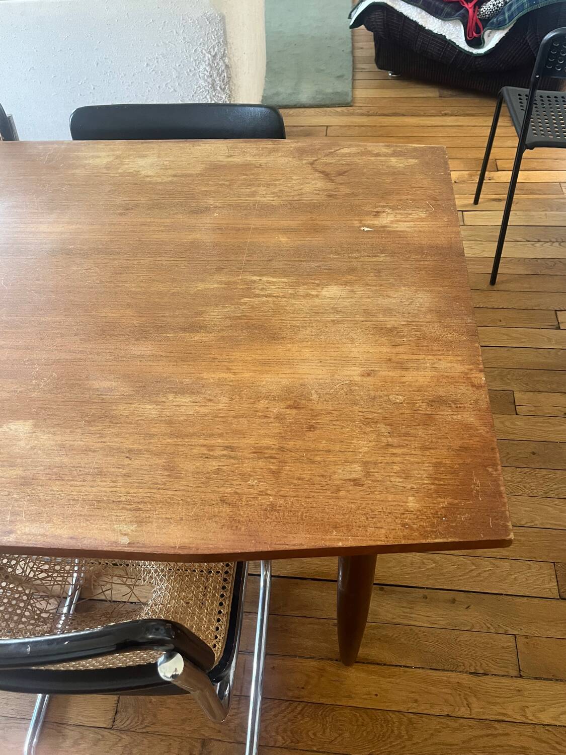 Scandinavian extendable wooden table
