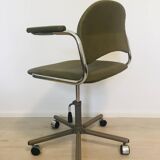 Vintage Olive Office chair by Kovona K 107 from Czechoslovakia 1970’s