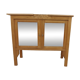 Art Deco sideboard in wood, with 2 glass doors.
