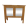 Art Deco sideboard in wood, with 2 glass doors.