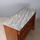 Antique Empire walnut and marble commode, 19th century.