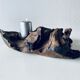 Raw vine candle holder