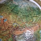 Globe in relief, Scan-Globe Denmark, gyroscope, 30 cm