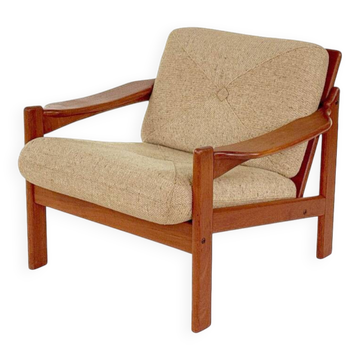 quatre chaises à bras vintage danoises rares par Niels Bach, années 1960