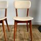 Pair of scandinavian chairs in skaï 50s