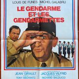 Original cinema poster "The gendarme and the gendarmettes" Louis de Funes 60x80cm 1982