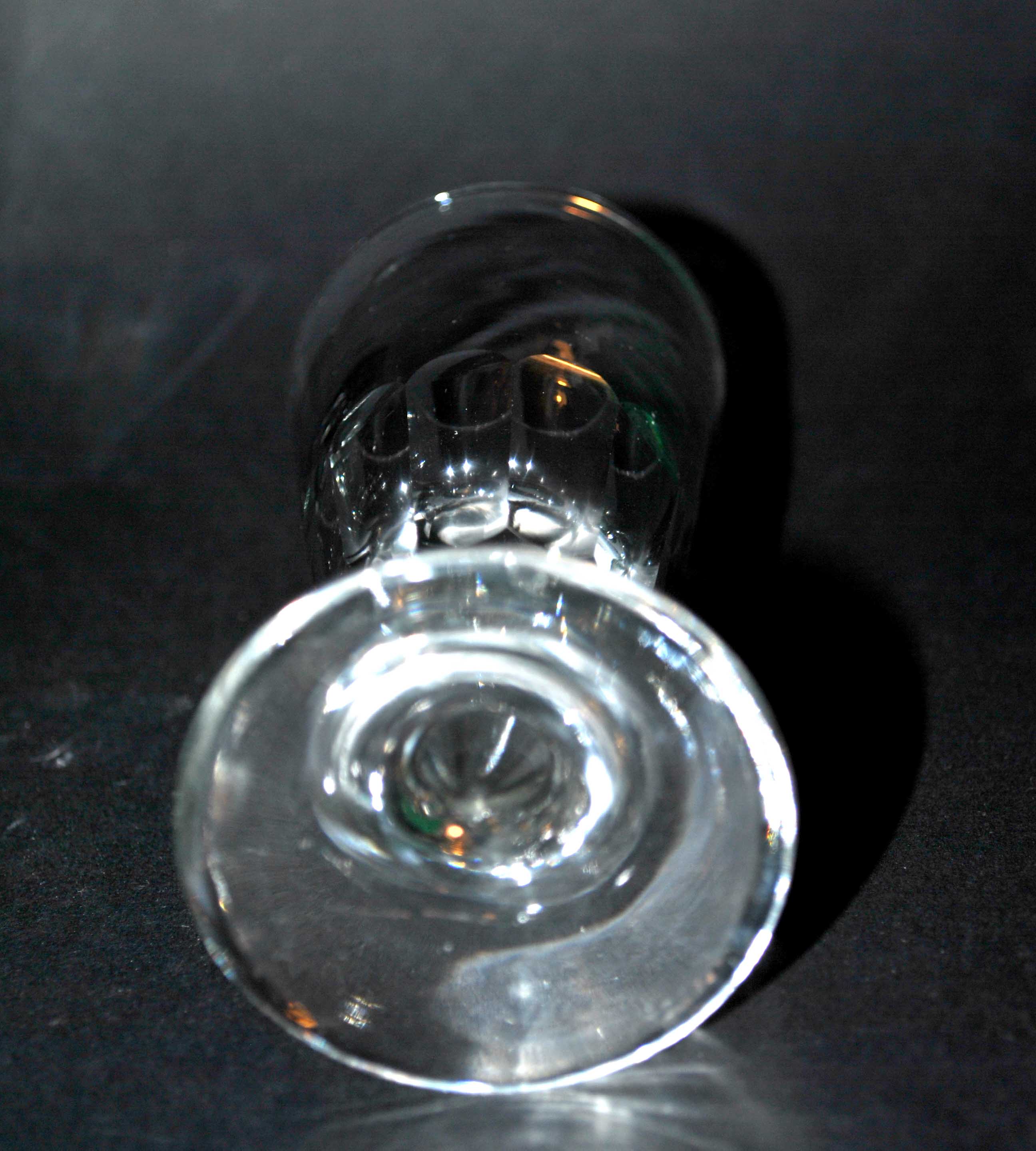 Series of 6 antique coffee glasses