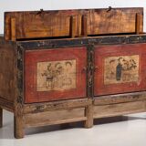 Ancien buffet rouge à deux portes (vers 1900) #50