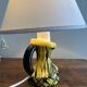 Vintage yellow and black ceramic lamp