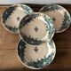 Set de 4 assiettes plates en faïence Marine