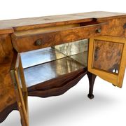 Buffet en noyer burr italien, années 1930.