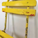 Vintage Yellow Industrial Chair, 1960s