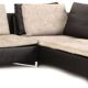 Canapé d’angle en cuir et tissu, modèle Feng Didier Gomez pour Ligne Roset