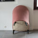 Fauteuil crapaud parme