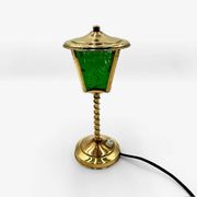 1950s brass and glass street lamp night light