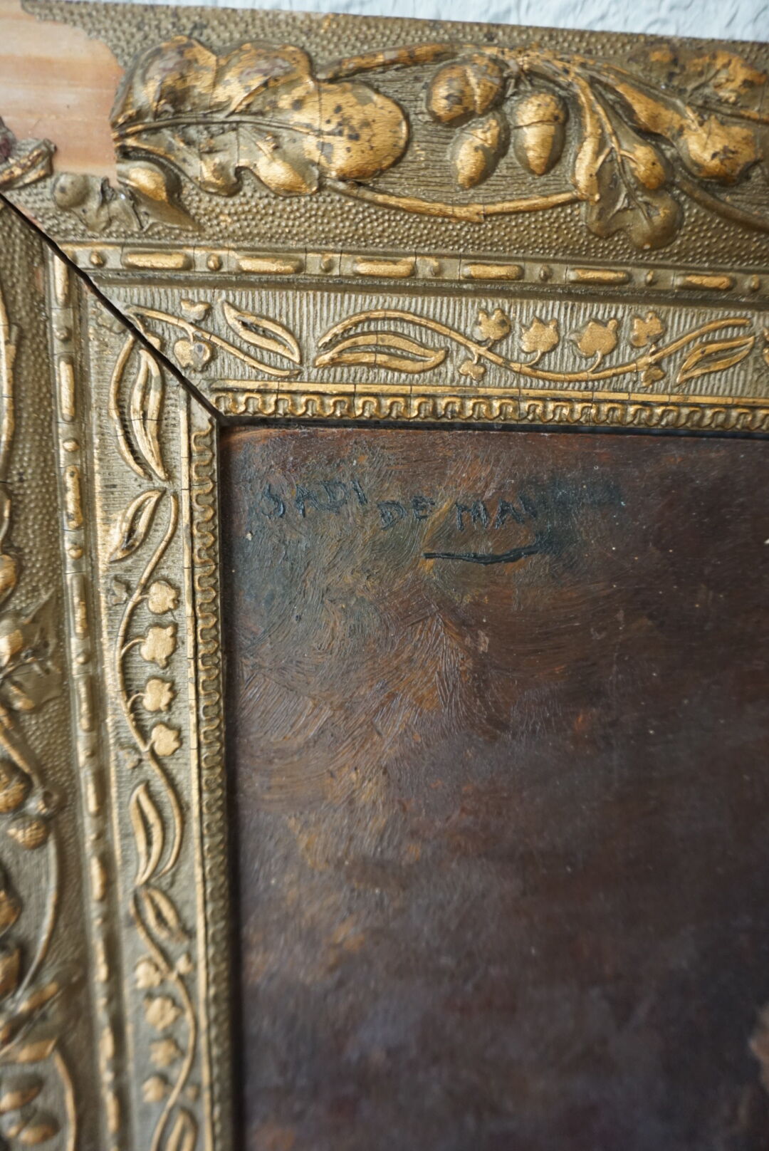 Tableau peinture à l'huile portait