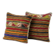 Set of 2 vintage kilim cushion covers 38x41 cm