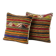 Set of 2 vintage kilim cushion covers 38x41 cm