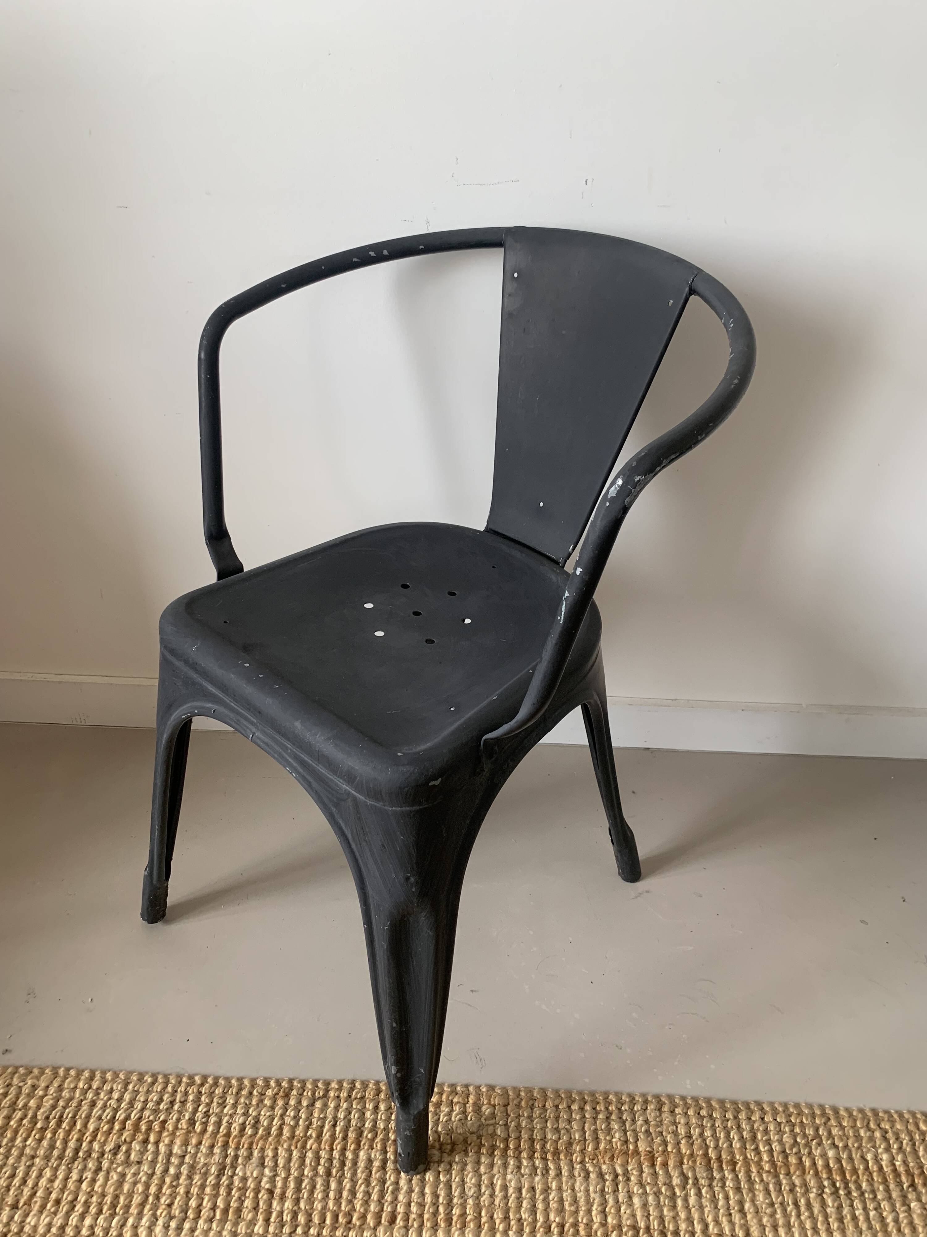 Lot de 3 fauteuils type TOLIX A56