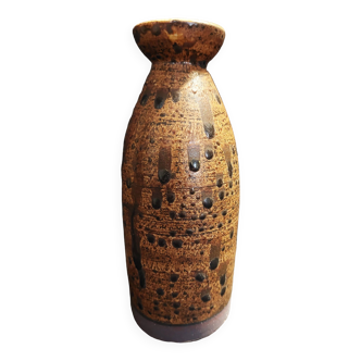 Vase in pyrite sandstone unsigned ceramic 20th century