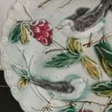 Plate in slip with birds late nineteenth