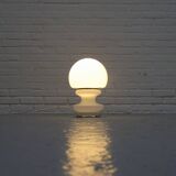 Italian Space Age Glass Table Lamp