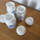 Lot 3 pots epices opaline