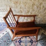 Vintage Danish armchair 1950 Scandinavian style, compass legs
