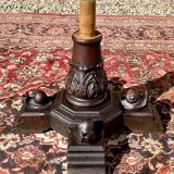 Fauteuil en chêne néogothique