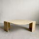 Table basse en travertin Teardrop
