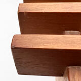 Teak bench designed by Inge and Luciano Rubino for APEC
