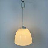 Vintage Chandelier with Milk Glass from Elektrosvit, 1960s