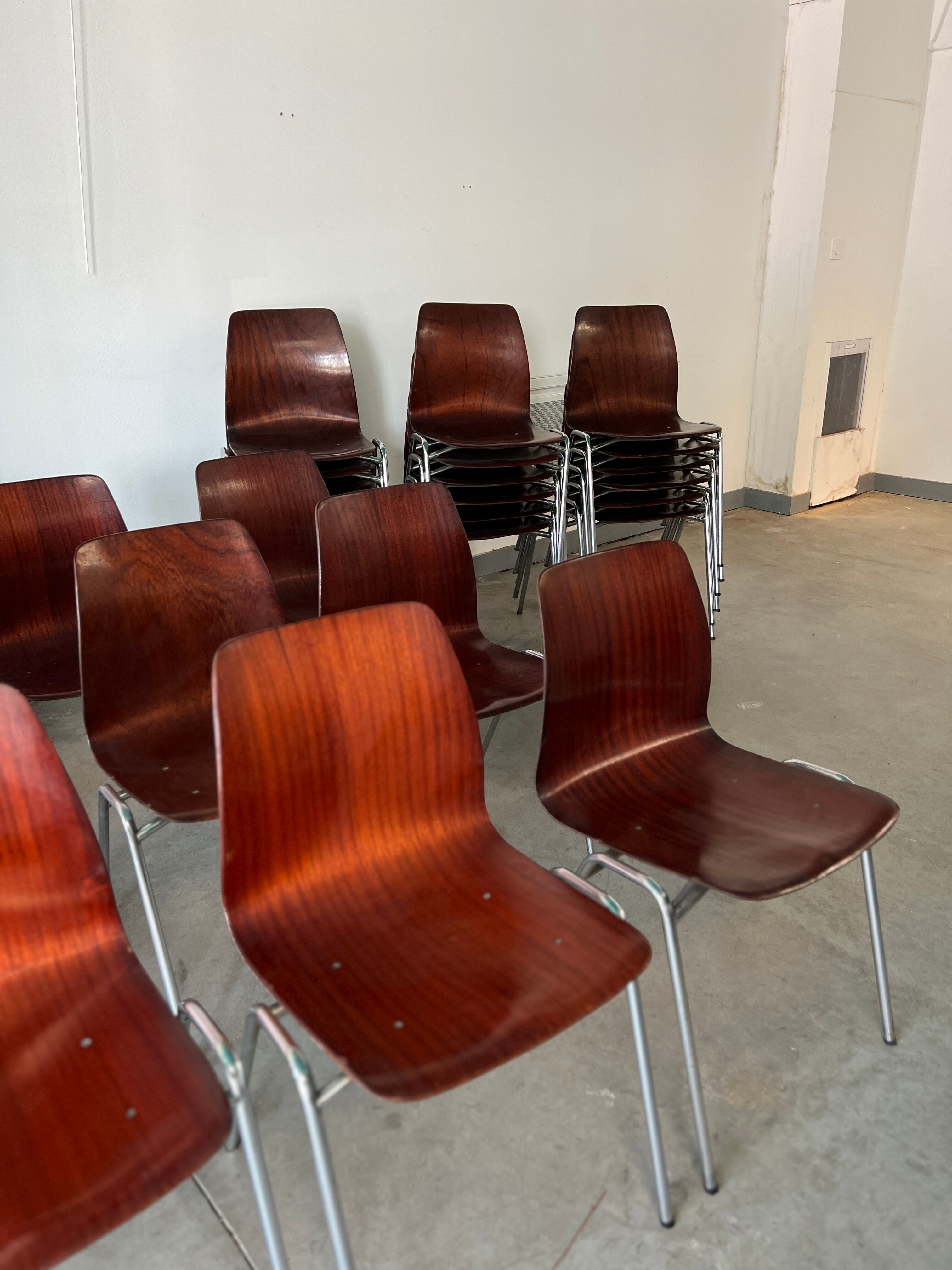 Set of chairs Pagholz 70s Germany