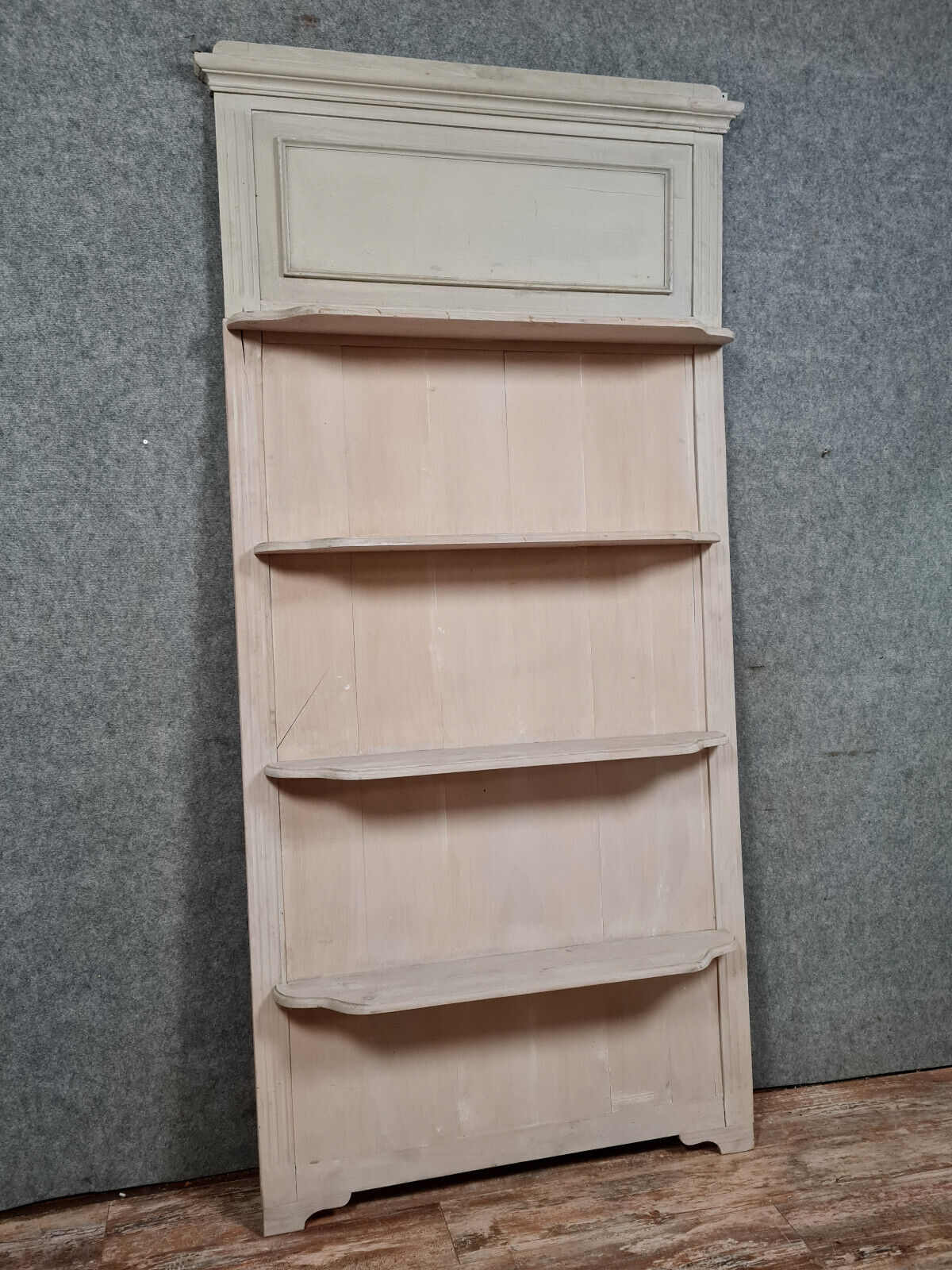 Pharmacy woodwork panel in lacquered wood circa 1900