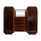 Meuble Art déco, buffet art déco bois et miroir, meuble de rangement, décoration intérieure